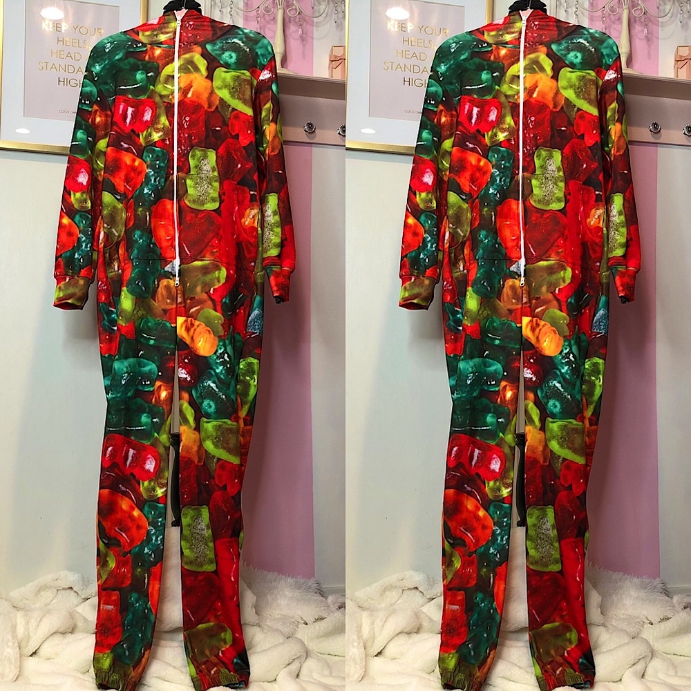 Unisex Gummy Bear Onesie Jumpsuit!!